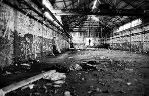 abandoned warehouse, gosport.